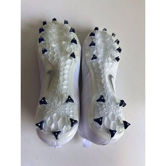 Men’s Sz 12.5 Nike Alpha Huarache 8 Elite White Lacrosse Cleats CW4447-101 - Picture 10 of 12